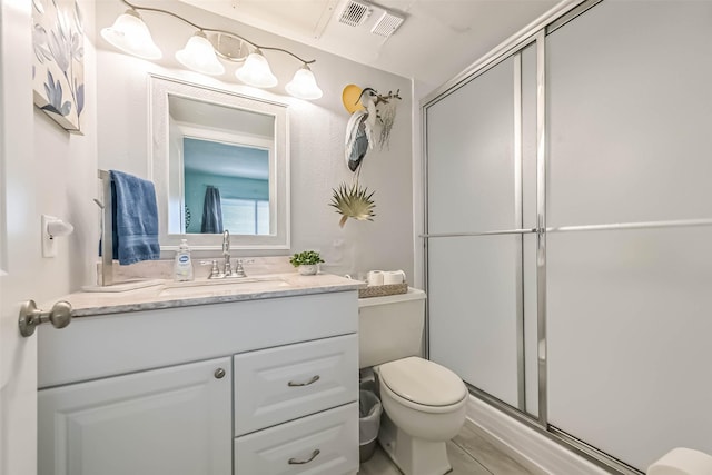 7310 Seawall Blvd Unit 404, Galveston, TX 77551 - bathroom with a stall shower and vanity