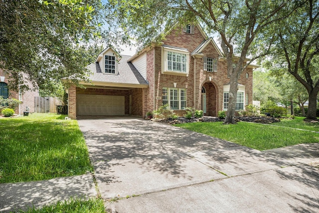 4619 Jade Green Ct, Houston, TX 77059 - view of front of house featuring brick siding, concrete driveway, and an attached garage