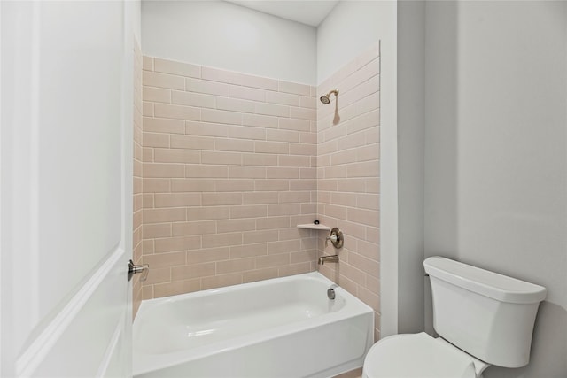 9418 Whispering Bald Cypress Ct, Cypress, TX 77433 - bathroom with toilet and bathtub / shower combination