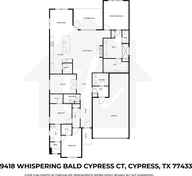 9418 Whispering Bald Cypress Ct, Cypress, TX 77433 - view of floor plan / room layout