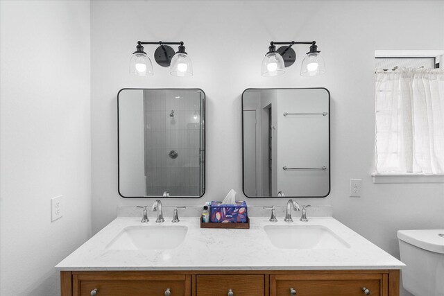 6697 De Moss Dr Unit 697, Houston, TX 77074 - full bath with double vanity and tiled shower