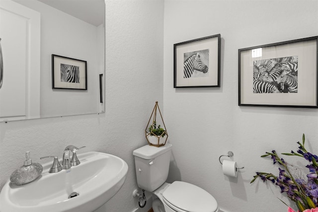18247 Lakepoint Ridge Ln, Cypress, TX 77433 - half bath with a sink and toilet