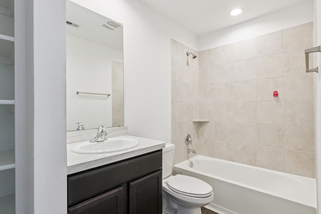 22431 Gilded Peak Ln, Spring, TX 77373 - full bathroom with vanity and bathtub / shower combination