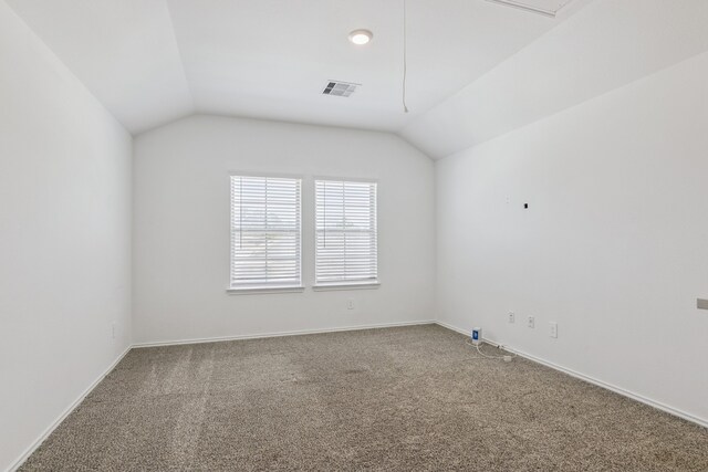22431 Gilded Peak Ln, Spring, TX 77373 - bonus room featuring vaulted ceiling and carpet floors