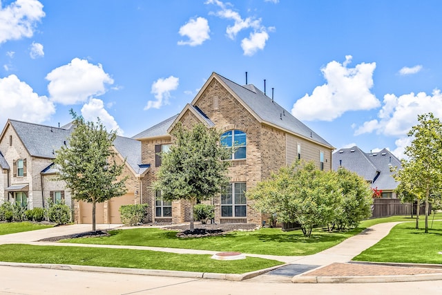 28702 Casen Ranch Ln, Fulshear, TX 77441 - view of front of property with brick siding, driveway, and a garage