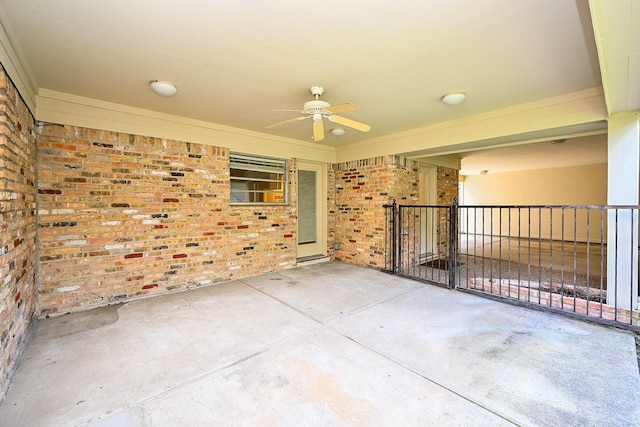 5906 Dumfries Dr, Houston, TX 77096 - view of patio featuring ceiling fan