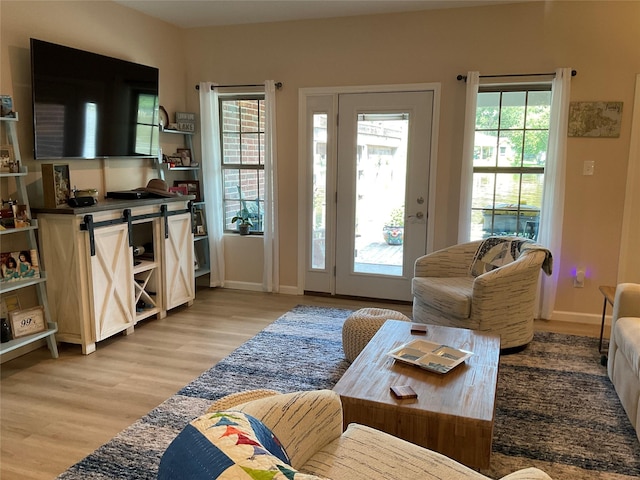 19 Trail Lk, Trinity, TX 75862 - living area featuring light wood-type flooring and healthy amount of natural light