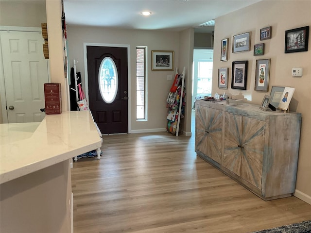 19 Trail Lk, Trinity, TX 75862 - foyer entrance featuring light wood-style floors and baseboards