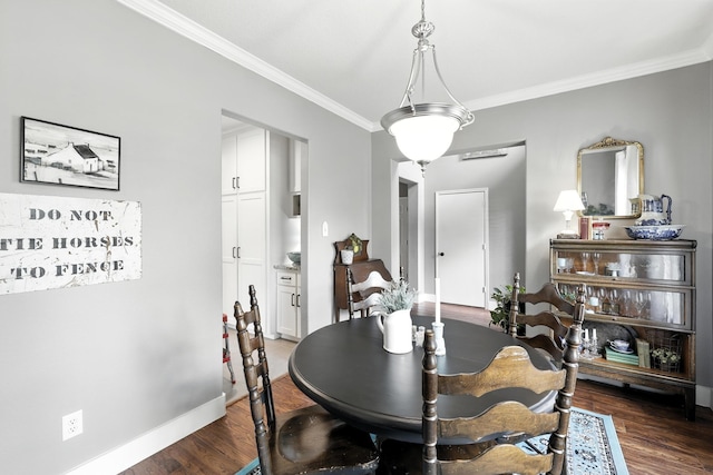 14506 Heron Marsh Dr, Cypress, TX 77429 - dining room featuring ornamental molding and wood finished floors