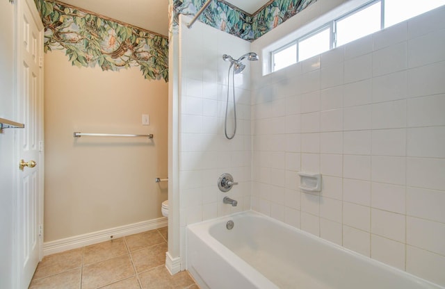 21827 Barton Park Ln, Katy, TX 77450 - bathroom featuring tile patterned flooring and shower / washtub combination