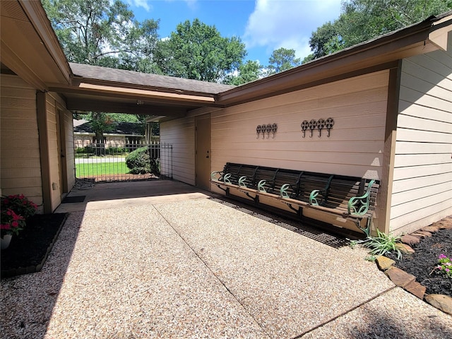 711 Holly Springs Dr, Conroe, TX 77302 - view of patio featuring concrete driveway