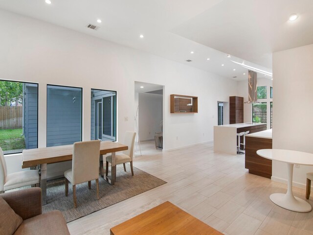 2812 Crossvine, The Woodlands, TX 77380 - dining room with recessed lighting and baseboards