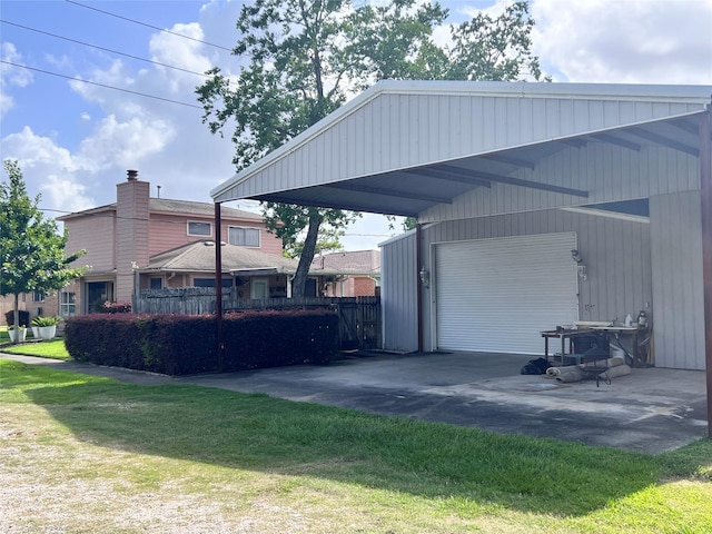 8323 E Ridge Dr, Houston, TX 77040 - view of parking / parking lot with a detached garage