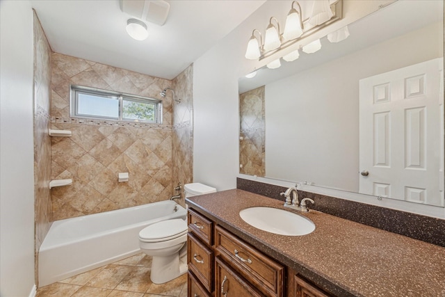 2826 Meadow Brook Ct, League City, TX 77573 - full bathroom with vanity,  shower combination, and tile patterned flooring