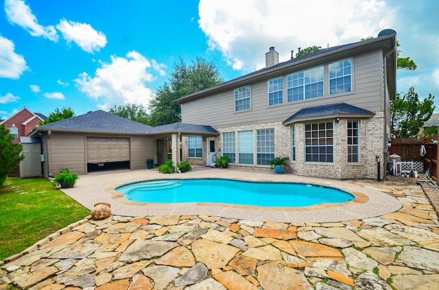 1501 Mulberry Ct, Pearland, TX 77581 - view of pool featuring a patio