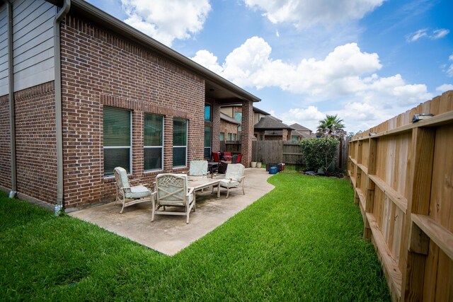 14907 Ashley Creek Ct, Humble, TX 77396 - fenced backyard featuring a patio