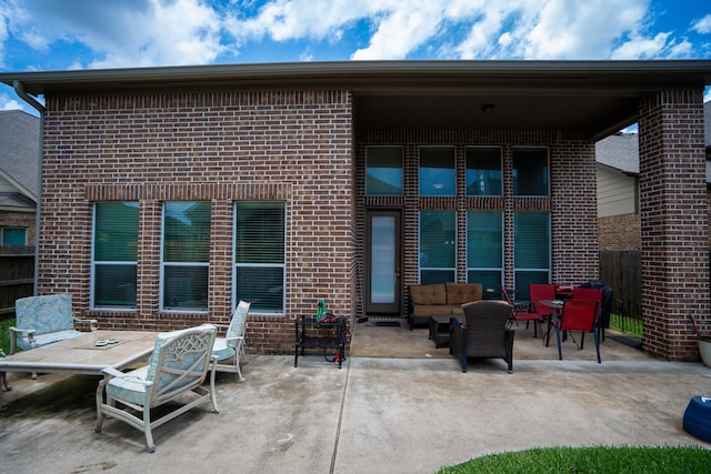 14907 Ashley Creek Ct, Humble, TX 77396 - view of patio / terrace featuring outdoor lounge area and outdoor dining space