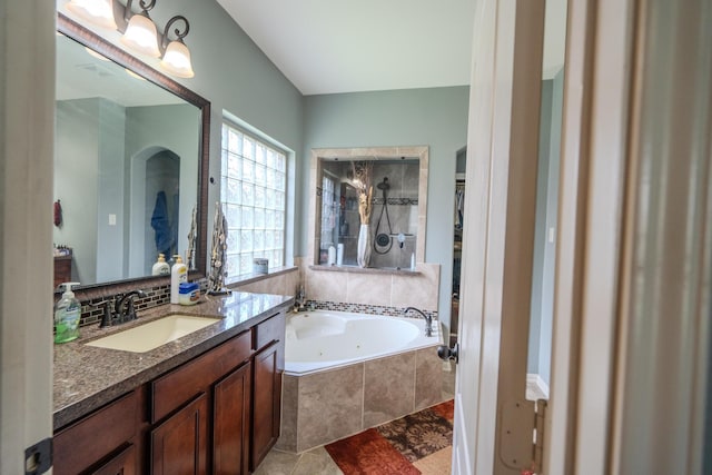 14907 Ashley Creek Ct, Humble, TX 77396 - full bathroom with a whirlpool tub and vanity