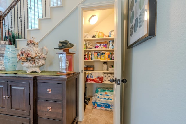 14907 Ashley Creek Ct, Humble, TX 77396 - corridor with stairway and light tile patterned flooring