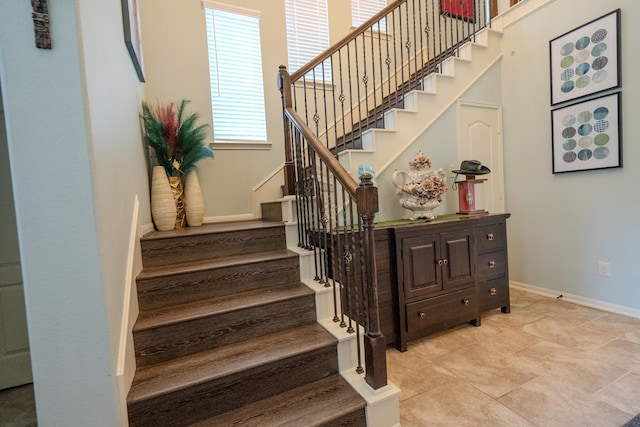 14907 Ashley Creek Ct, Humble, TX 77396 - stairs featuring baseboards