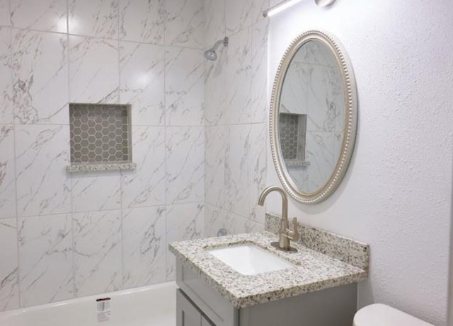 4934 Burma Rd, Houston, TX 77033 - bathroom featuring vanity and a shower