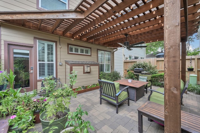 905 Wakefield Dr, Houston, TX 77018 - view of patio with a pergola and outdoor dining space