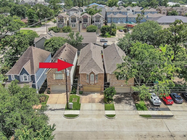 905 Wakefield Dr, Houston, TX 77018 - aerial perspective of suburban area