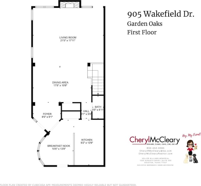 905 Wakefield Dr, Houston, TX 77018 - view of home floor plan