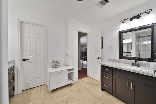 27115 Meadow Sage Ct, Cypress, TX 77433 - bathroom with vanity and a tile shower