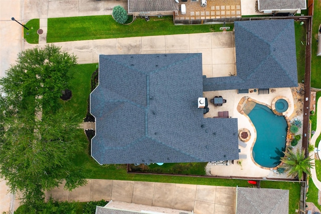 27115 Meadow Sage Ct, Cypress, TX 77433 - aerial view of a pool area