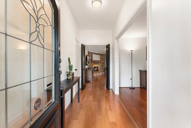 25607 Spring Ridge Dr, Spring, TX 77386 - hall featuring light wood-style floors and baseboards