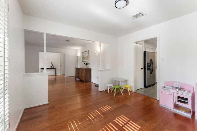 25607 Spring Ridge Dr, Spring, TX 77386 - playroom featuring wood finished floors and baseboards