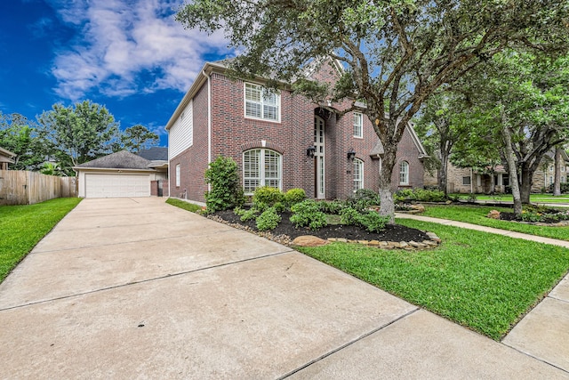 4602 Gladesdale Park Ln, Katy, TX 77450 - traditional-style house with brick siding and a garage