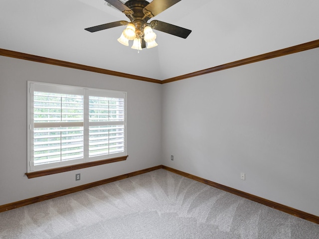 4602 Gladesdale Park Ln, Katy, TX 77450 - carpeted empty room with a ceiling fan and lofted ceiling