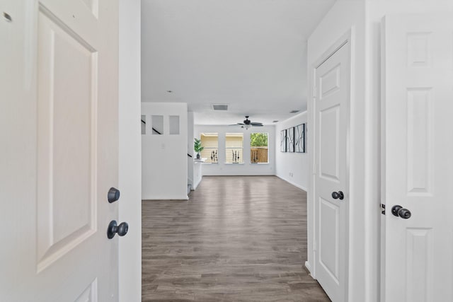 6310 Mountain Pines Ln, Katy, TX 77449 - corridor with wood finished floors and baseboards