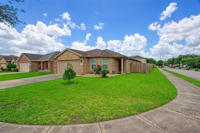 6615 Lost Pines Bnd, Houston, TX 77049 - ranch-style house featuring brick siding, driveway, and an attached garage
