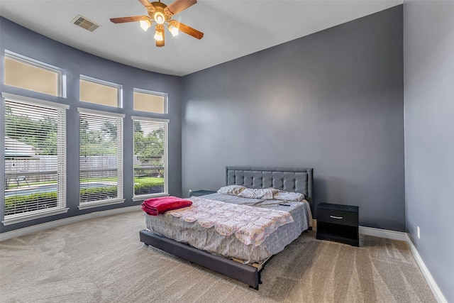 2206 Chelsea Creek Ln, Spring, TX 77386 - bedroom featuring carpet flooring and ceiling fan