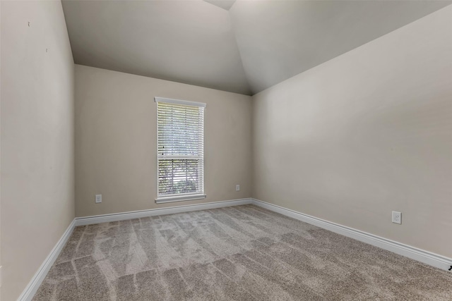 2206 Chelsea Creek Ln, Spring, TX 77386 - carpeted empty room featuring vaulted ceiling and baseboards