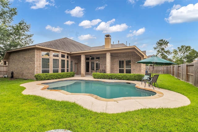 2206 Chelsea Creek Ln, Spring, TX 77386 - view of pool with a patio and a fenced backyard