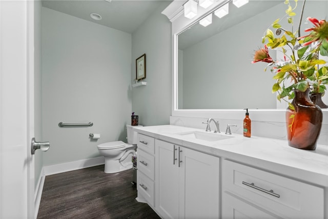 2318 Pleasant Crk, Houston, TX 77345 - bathroom with vanity and wood finished floors