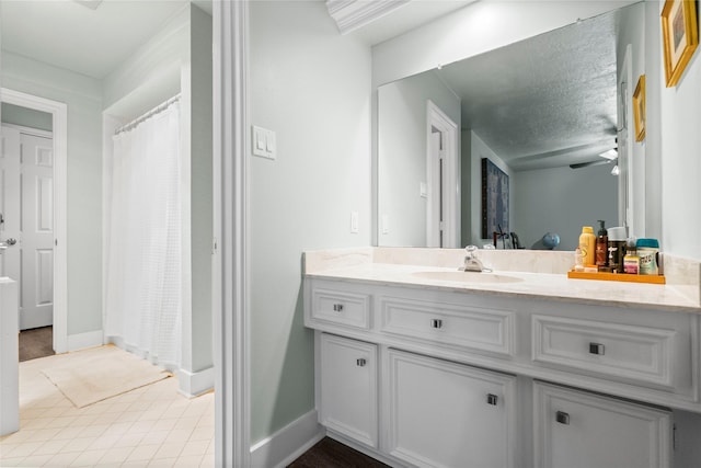 2318 Pleasant Crk, Houston, TX 77345 - bathroom featuring vanity and curtained shower