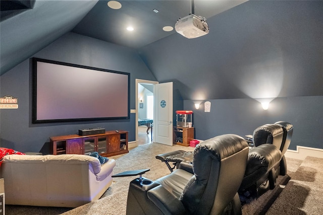2750 Fm 563, Anahuac, TX 77514 - carpeted cinema with vaulted ceiling