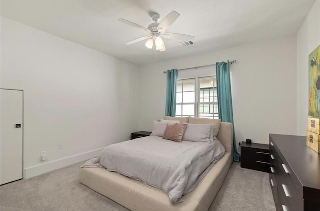7526 Janak Dr, Houston, TX 77055 - bedroom featuring carpet and ceiling fan