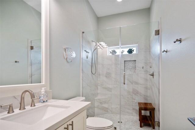 1301 Lagoon Dr, Crystal Beach, TX 77650 - full bath with vanity and a stall shower