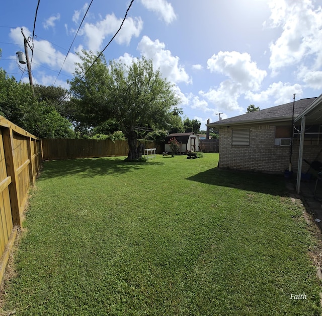2714 6th Ave N, Texas City, TX 77590 - fenced backyard with a storage unit
