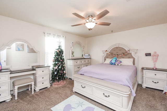 4302 Lisboa Cir, Katy, TX 77493 - carpeted bedroom featuring a ceiling fan