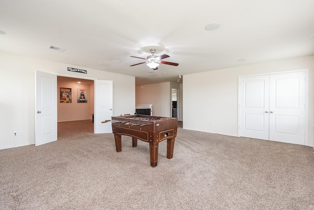 4302 Lisboa Cir, Katy, TX 77493 - playroom featuring carpet floors and ceiling fan