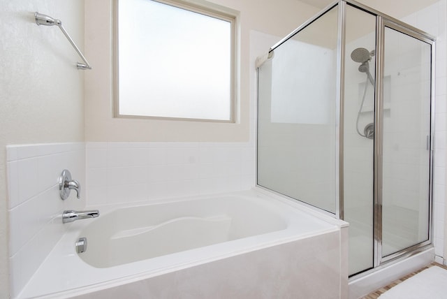 4302 Lisboa Cir, Katy, TX 77493 - bathroom featuring a stall shower and a bath