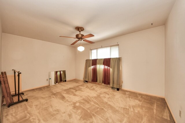 8311 Everleaf Dr, Spring, TX 77379 - spare room featuring a ceiling fan and carpet flooring