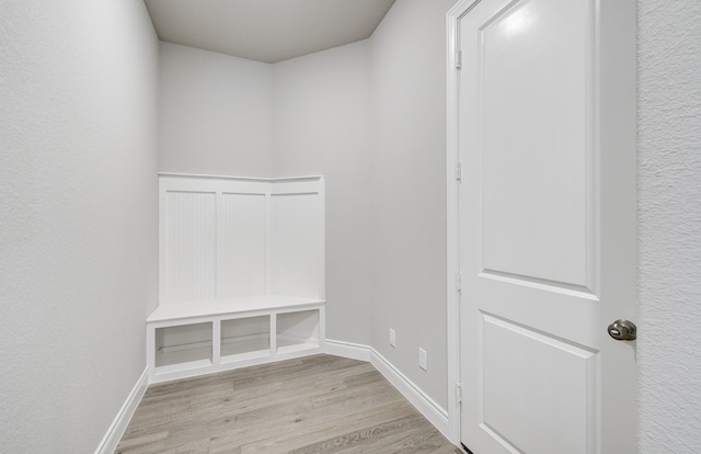 12611 Faded Sky Ct, Cypress, TX 77433 - mudroom featuring light wood-style flooring and baseboards